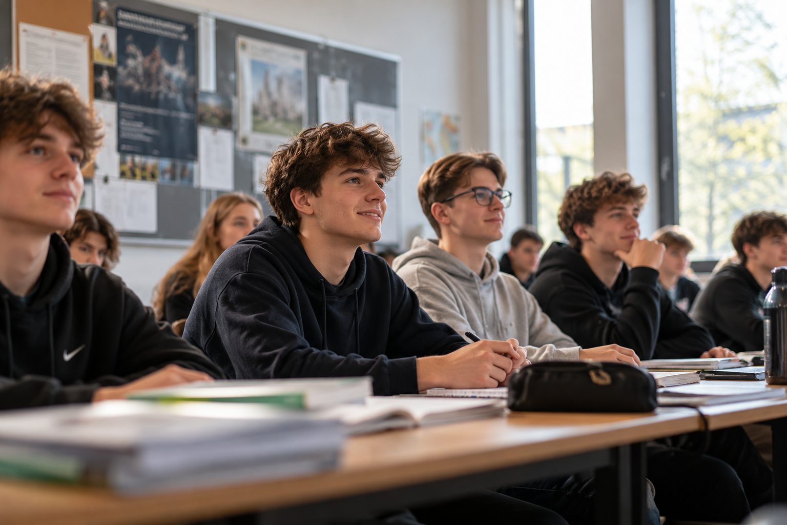 Oberstufenschüler im Unterricht