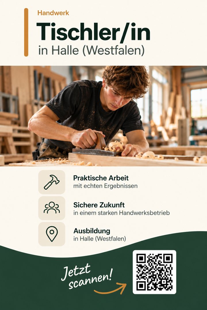 Beispielanzeige Tischler/in